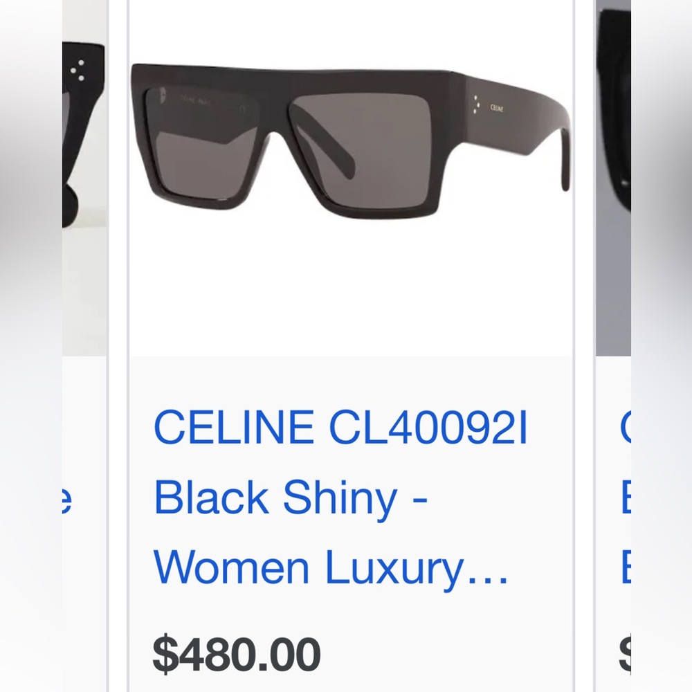 Black Celine oversize sunglasses
